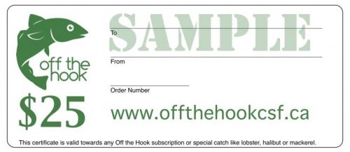 Gift Certificate sample