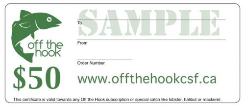 Gift Certificate sample